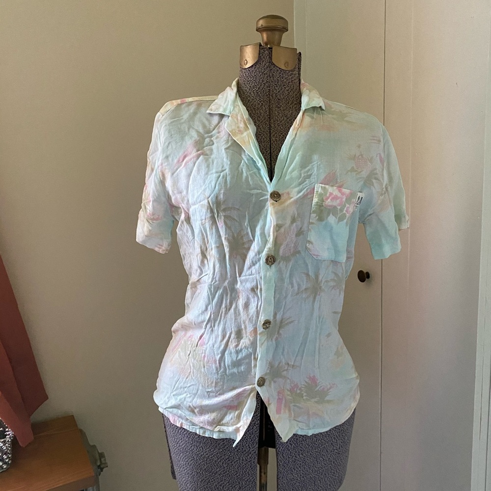 Vintage 80s Miami Vice Button-up Shirt